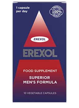 Erexol : Complément naturel en capsules pour la prostate et la santé masculine.